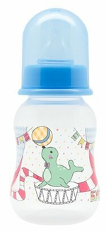 Бутылочка для кормления с соск. мол. Just Lubby, от 0 мес.,125 мл, PP, сил. арт.16402