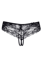 Кружевные трусики с пикантным вырезом Sonia (Размер: 46-48) (Цвет: черный)