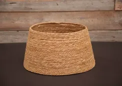 Джутовая корзина под елку 26х58 см., коричневая, Christmas DeLuxe (86497)