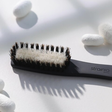 Расческа для волос с щетинками из 100% шелка Strainia Silk Care Brush