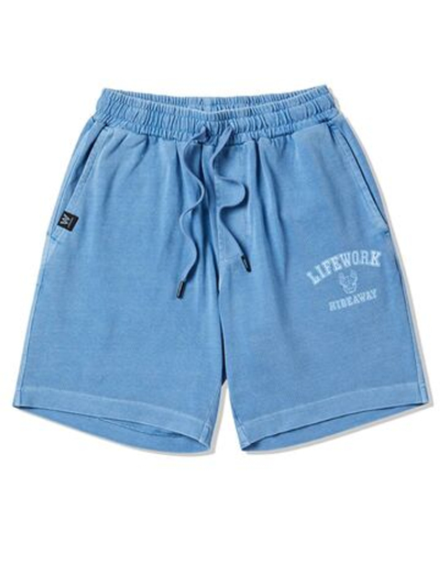 Пигментные шорты с арочной надписью