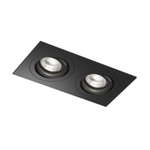 Встраиваемый влагозащищённый светильник HYDRO, IP44, 2?15 Вт LED макс., GU10, алюминий, чёрный