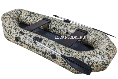 Аква-оптима 260 НАДУВНОЕ ДНО камуфляж (лодка ПВХ)