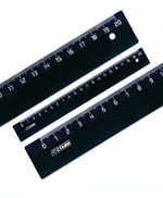 Линейка 20см. черн. (Стамм)