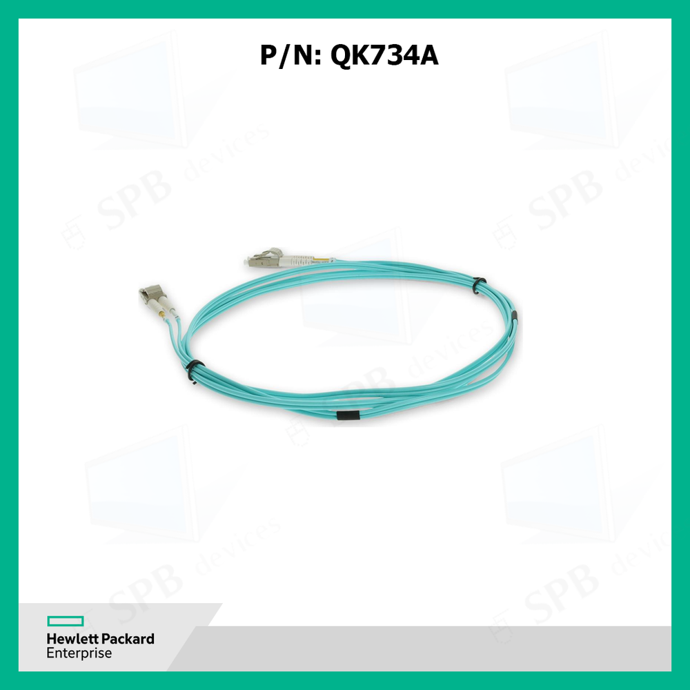 Кабель оптический QK734A HP 5m Premier Flex OM4+ LC/LC Optical Cable (for 8 / 16Gb devices) replace BK840A, 656429-001