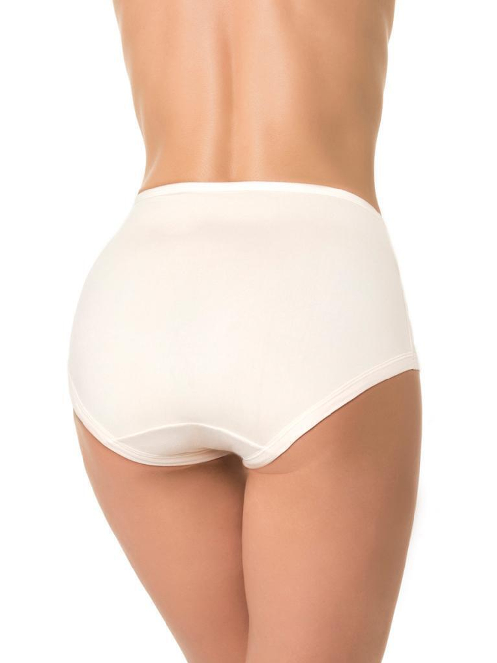 Трусы с высокой линией талии из деликатного бамбукового полотна (Размер: XXL) (Цвет: серый)