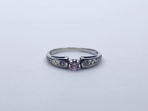 Кольцо из серебра/Частичное чернение/С камнями