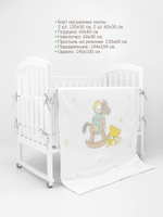 603 Комплект "Лошадка" (6 предметов) 603/2 мята, бязь