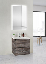 Тумба подвесная с раковиной BelBagno KRAFT 39-500/390-2C-SO-PP