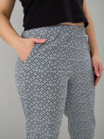 Брюки Б-18/ромбики-серочерные