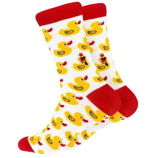 Носки "Наглые утки" р-р 38-44 (белый)