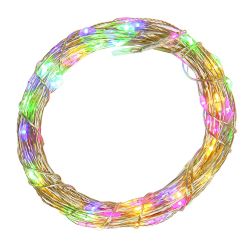 GAEM Электрогирлянда, L1055 W0,1 H0,1 см (100 разноц LED, 8 реж свеч,серебр шнур, 3 W)