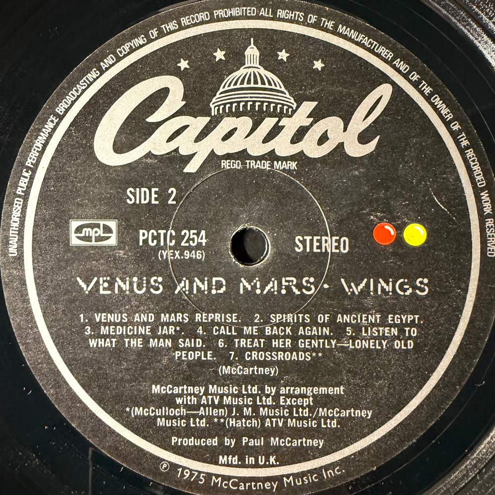 Wings – Venus And Mars (Англия 1975г.)