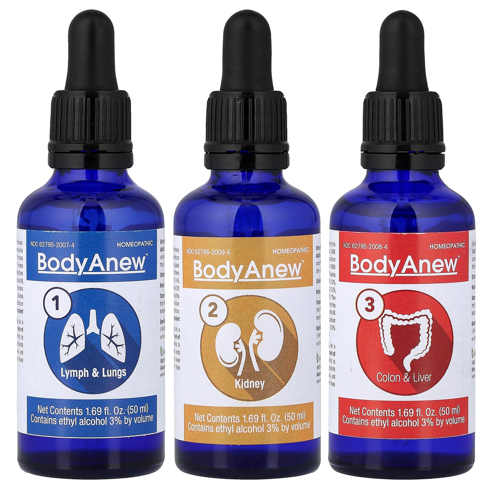 MediNatura, BodyAnew ™, 3 флакона по 50 мл (1,69 жидк. унц.)