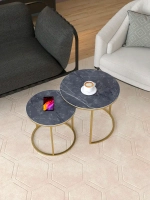 Комплект журнальных столов Акцент - керамогранит 201GLSBKER