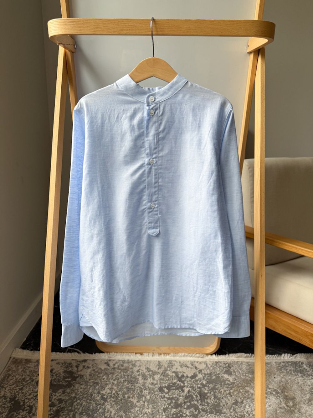 Рубашка из хлопка и льна Dal Lago, 140