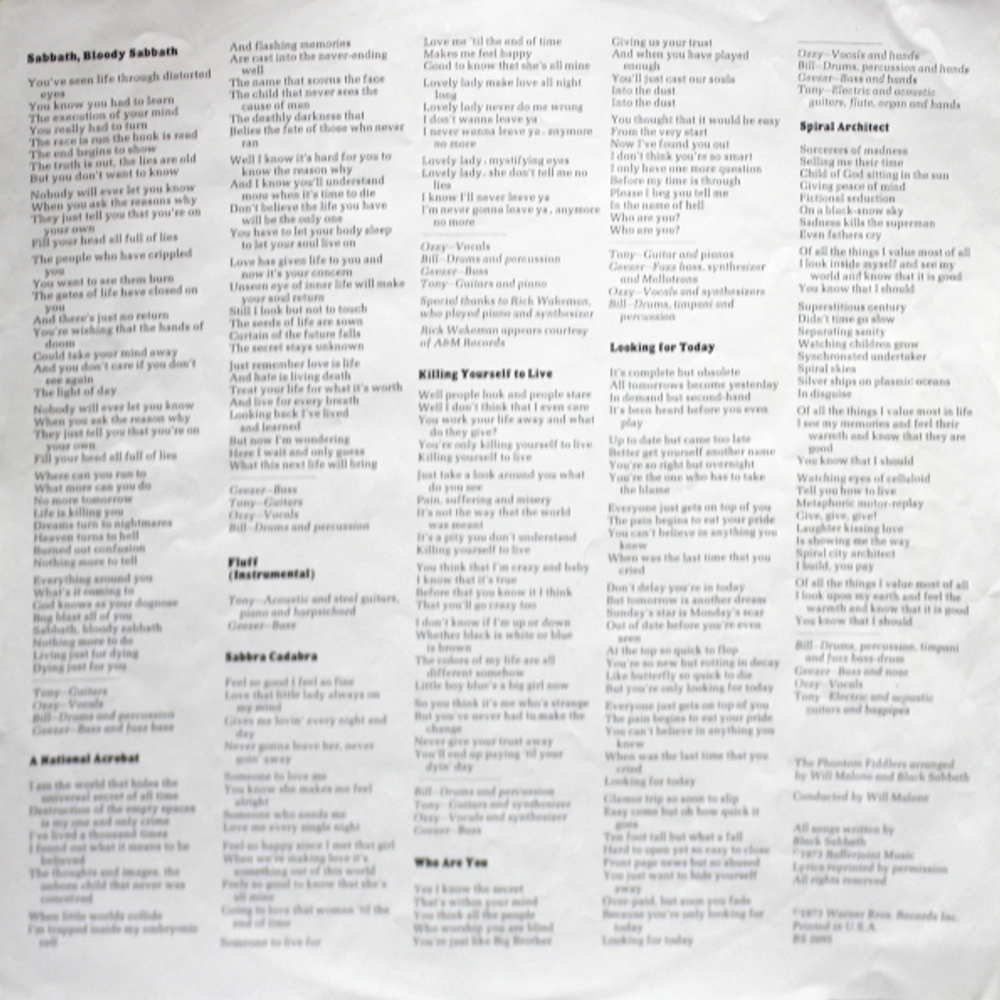 Black Sabbath / Sabbath Bloody Sabbath (LP)