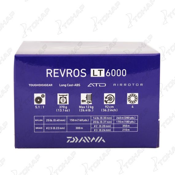 Катушка безынерционная 19 REVROS LT 6000 DAIWA