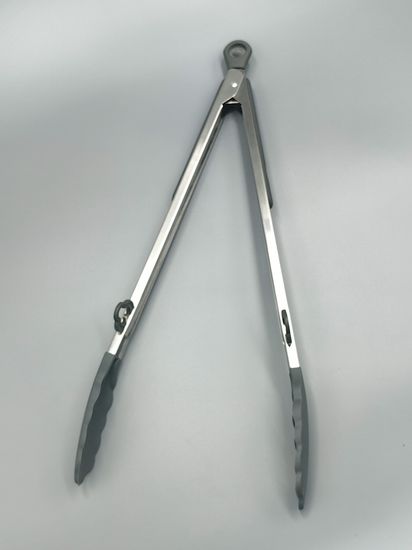 Щипцы силиконовые 35,5 см Kamille КМ 7513 с ручками из нержавеющей стали