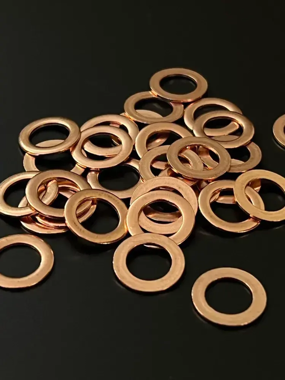 Шайба медная 10х16х1, 10 шт. (прокладка медная)