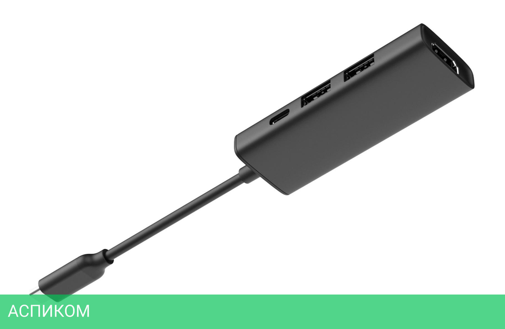 USB-хаб A4Tech DST-40C серый