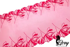 05-135 Вышивка на неэл. сетке 26 см, малиново-красный