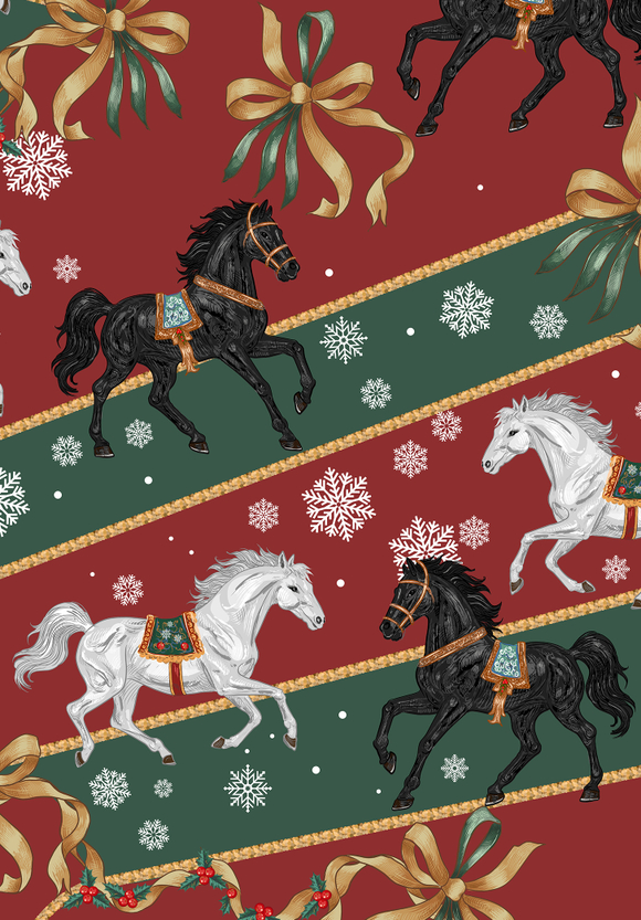 Пижамный костюм с лошадьми (с кантом\без)