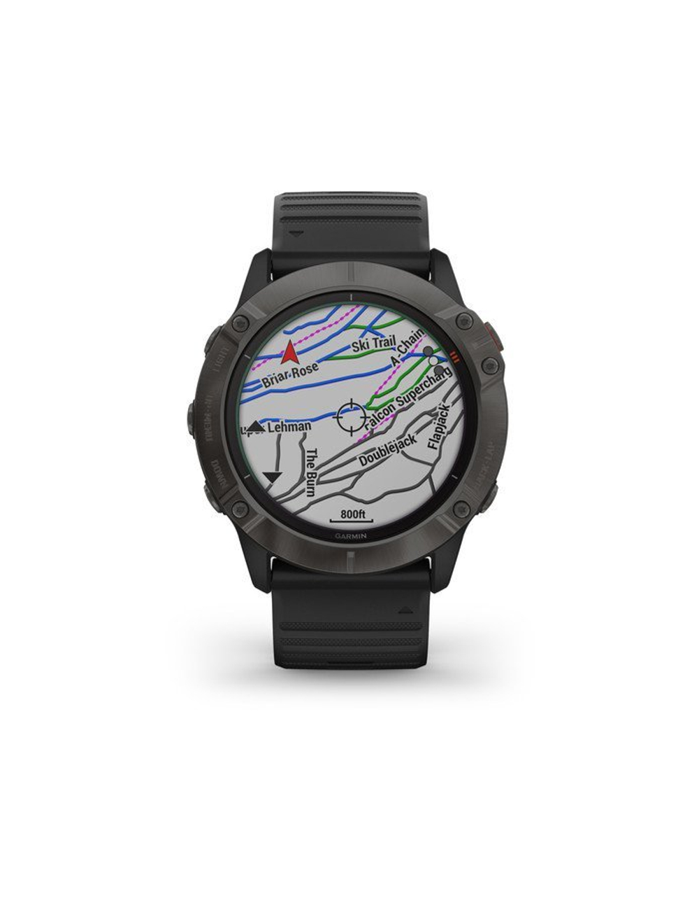 Умные спортивные часы Garmin FENIX 6X Pro Solar - Титановые