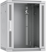 Шкаф настенный 19", 15U Cabeus SH-05F-15U60/45-R