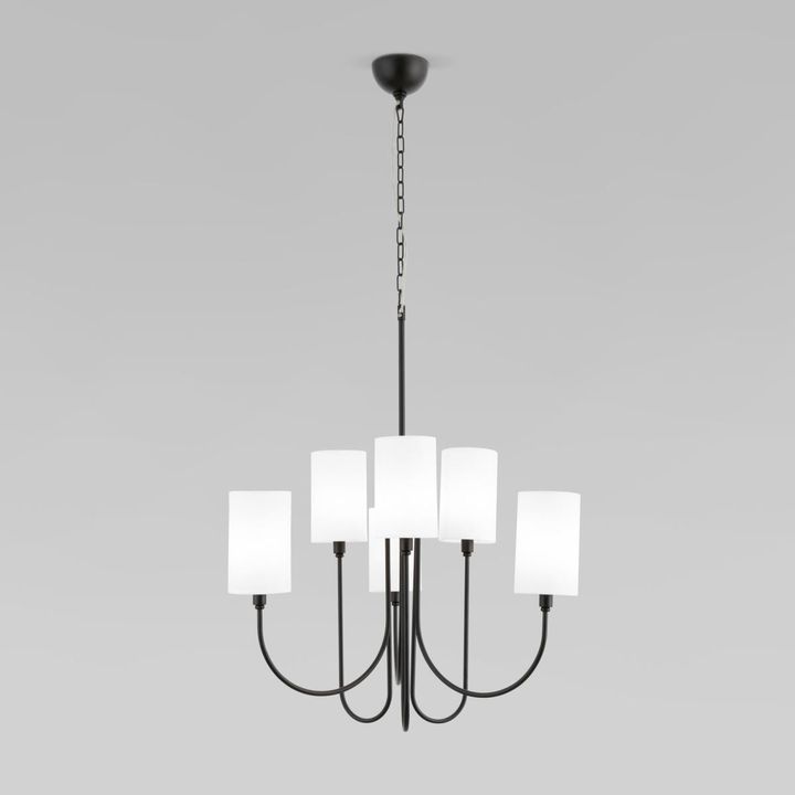 Подвесная люстра Eurosvet Abbey 60164/6 черный Smart