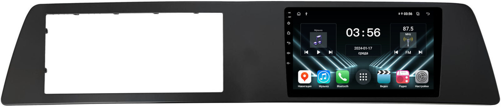 Магнитола для KIA Sportage 5 2021-2024+ (взамен 8", рамка широкая матовая) - FarCar DX10-7570W монитор 10" IPS на Android 13, 4+64Гб, CarPlay