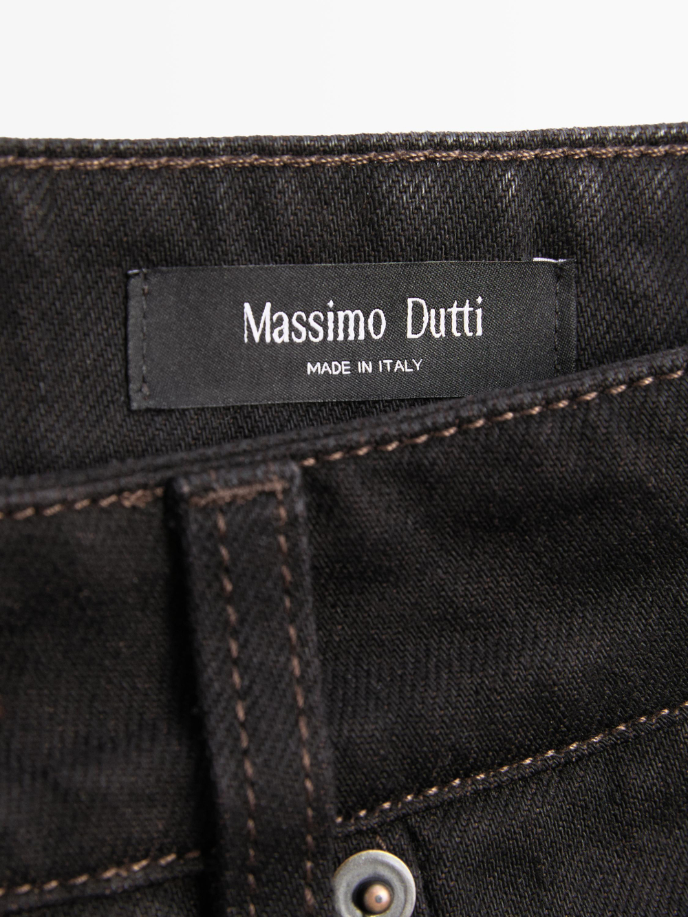 Massimo Dutti Джинсы Barrel Fit, шоколадный