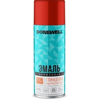 Эмаль универсальная акриловая DONEWELL RAL 3020 красная глянцевая 520 мл