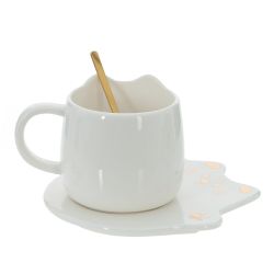 GAEM Кружка с блюдцем и ложкой, 300 мл, L16 W15 H10 см