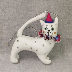 Ёлочная игрушка Цирковой кот