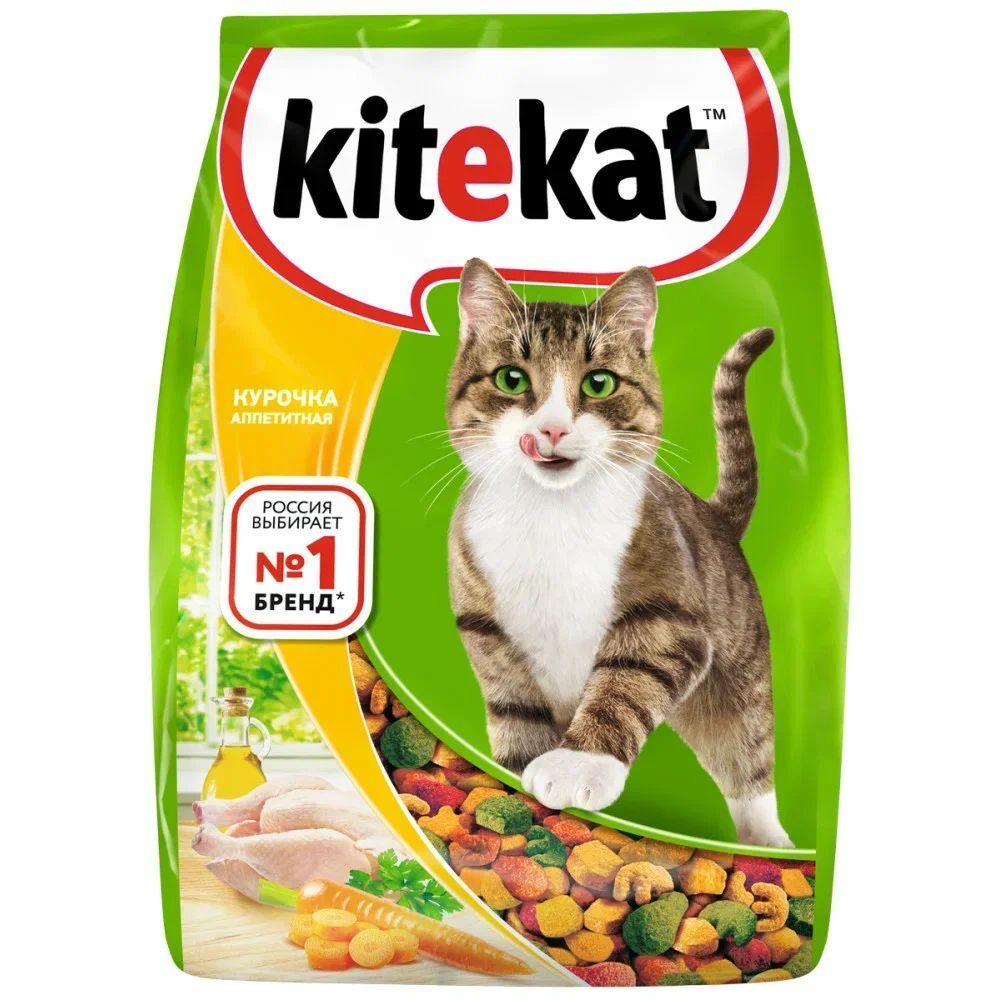 Сухой корм Kitekat для кошек Курочка аппетитная 800 г