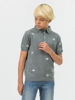 Поло для мальчика с коротким рукавом AT1084 серый