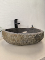 Раковина из речного камня RS-65996 48х46х15 из натурального камня