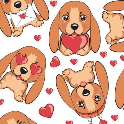 щенки Бассет-хаунд (Бассет) с сердечками