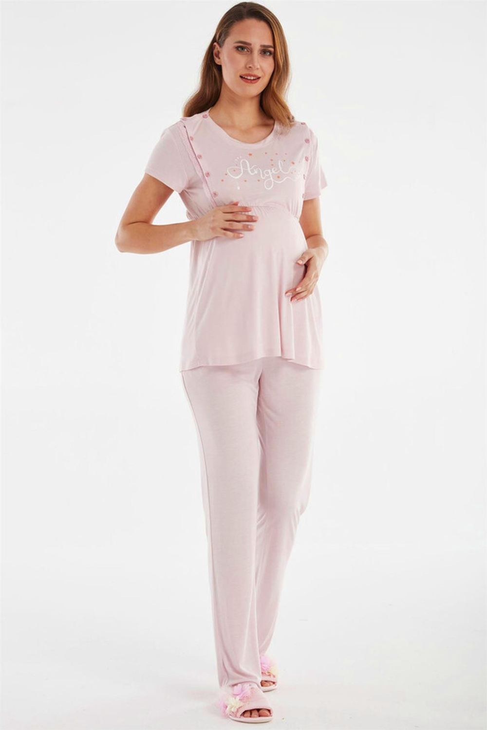 RELAX MODE / Пижама женская для беременных и кормящих с брюками - 10447