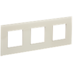 SKANDY Рамка 3-местная SK-F23B стекло беж. IEK
