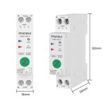 Умное Zigbee реле (выключатель) на DIN-рейку Taxnele TXCB2-VAP-Z с мониторингом энергопотребления / функциями защиты (Tuya / Smart Life)