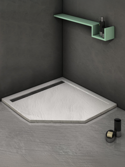 Душевой поддон WeltWasser  WW TR SKR100-WT 10000004402 Форма четверть круга