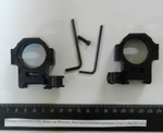 Кольца LEAPERS UTG 30мм. на Weaver, быстросъемные,средние (2шт.) RQ2W3154