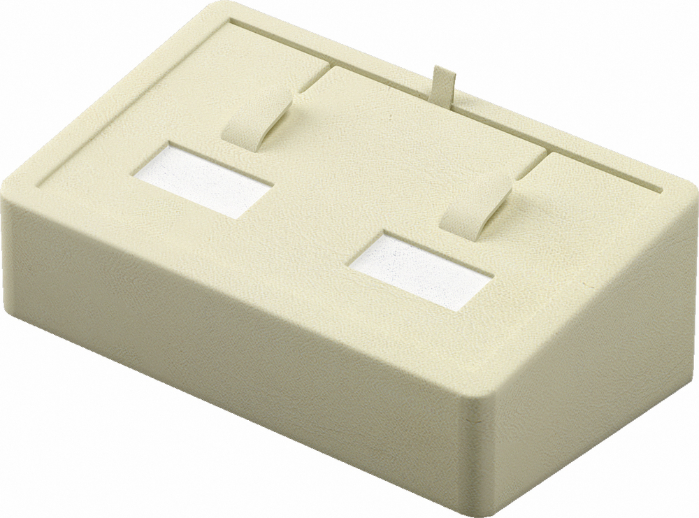 Подставка для 2 колец/кубик наклонный/выним.вкладыш/2 язычка/2 прорези/2 окошка/петелька/карман