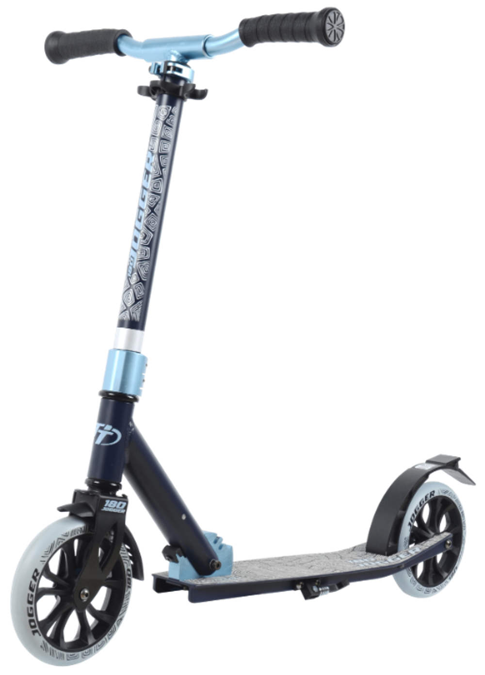 Самокат TECH TEAM 180 jogger черно-голубой