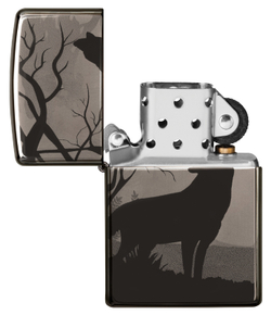 Зажигалка с волками Black Ice® ZIPPO 49188