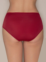 Трусы-слипы с завышенной линией талии Allure (Размер: 40) (Цвет: красный с бежевым)