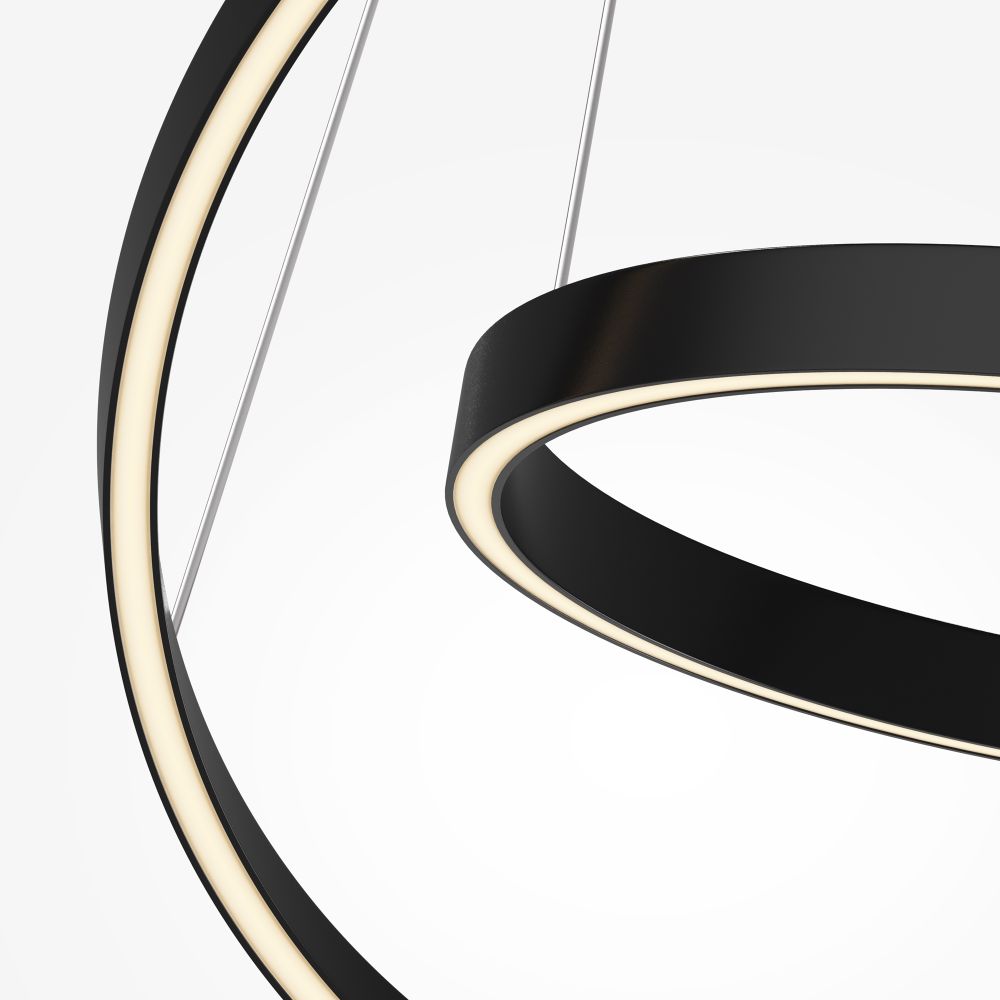 Люстра подвесная светодиодная Maytoni Rim MOD058PL-L55BK