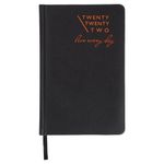 Ежедневник датированный 2022 А5 138x213 мм BRAUBERG "Chameleon", под кожу, черный/оранжевый, 112825